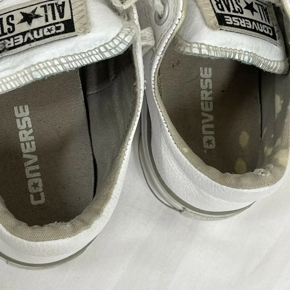 Converse All Star White Leather Low Sneaker Junior